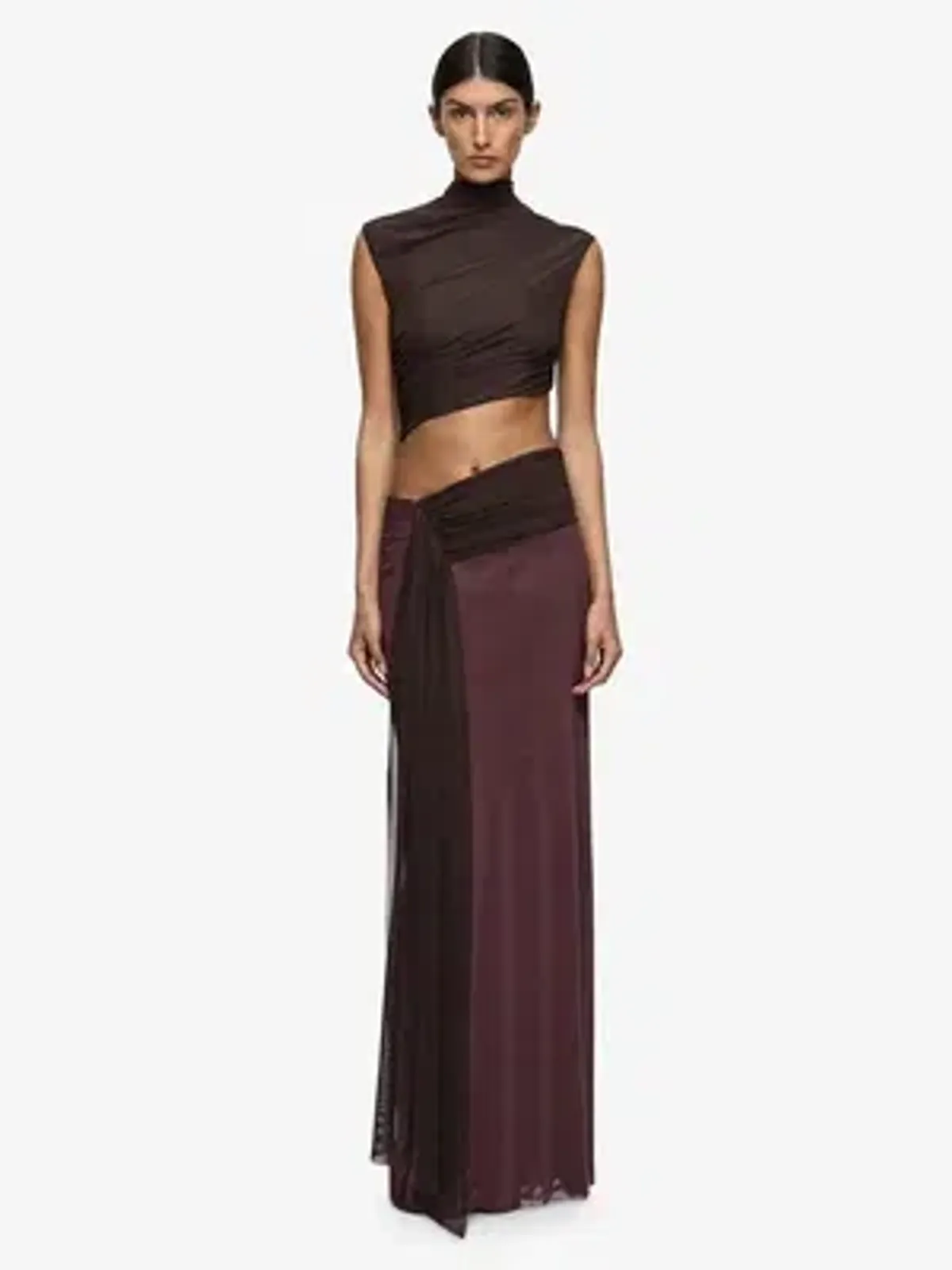Bec+Bridge Connie Maxi - Dark Chocolate/Aubergine - Size 8 for rent on The Volte - main image