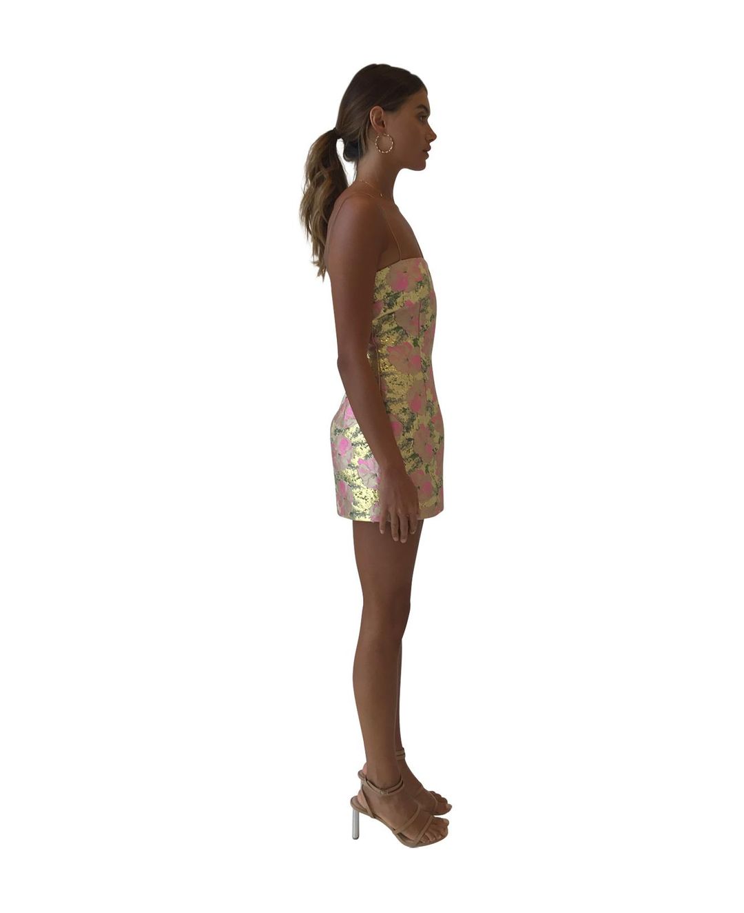 Bec & Bridge - Meet you at the Disco Dress / Metallic Pink Gold 8 for rent on The Volte - main image