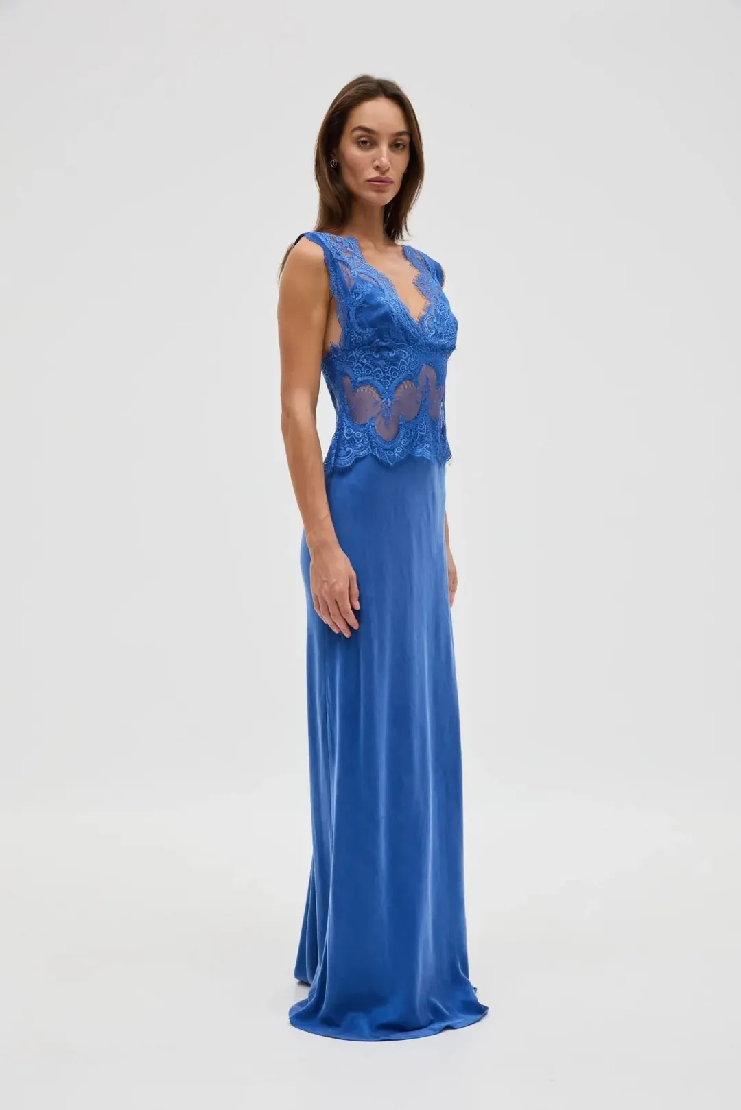 Third Form Visions Lace Dress- Azure for rent on The Volte - main image