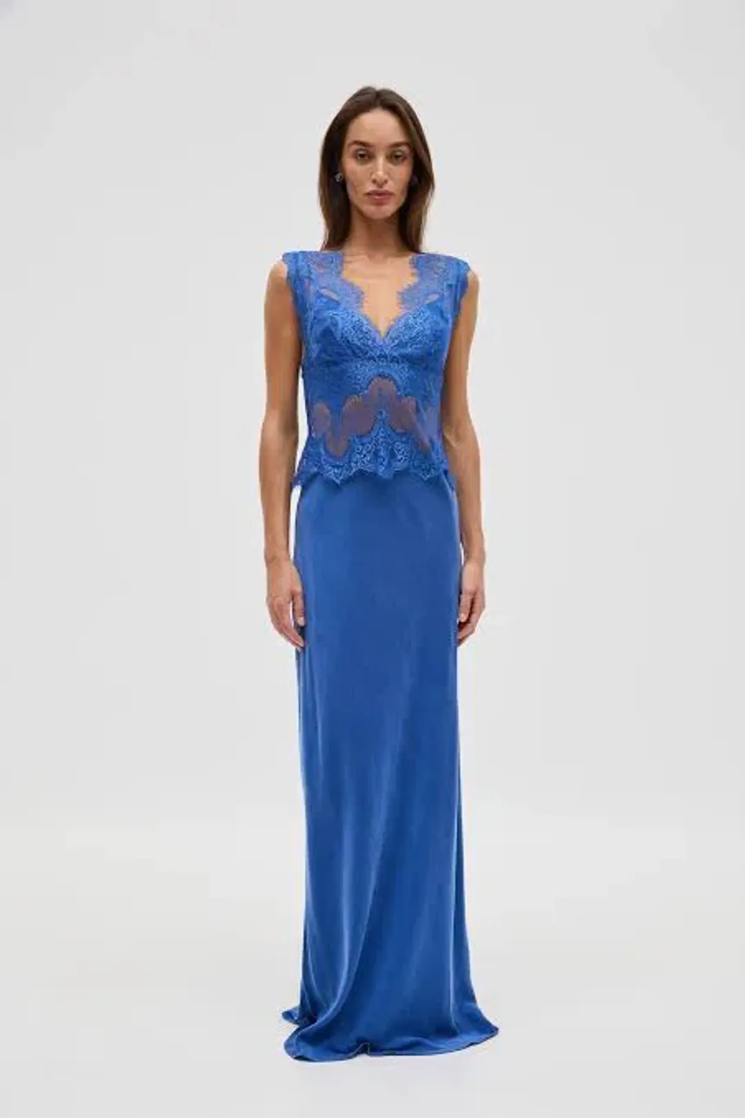 Third Form Visions Lace Dress- Azure for rent on The Volte - main image