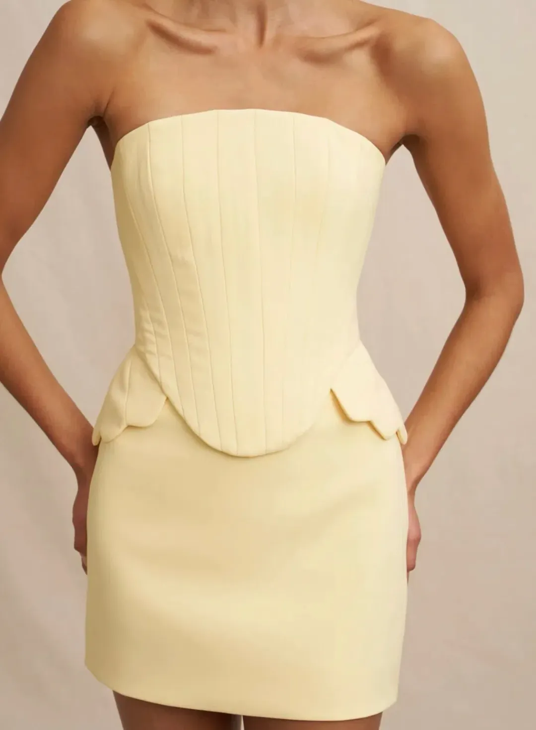 KOA CORSET SHELL TOP & SKIRT  for rent on The Volte - main image