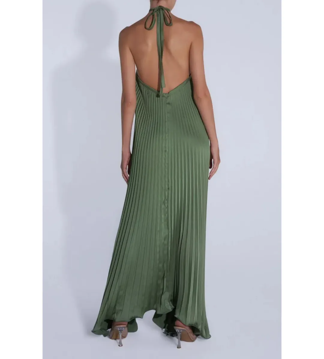 L'Idee Deese Gown in Moss Green Size AU12 for rent on The Volte - main image