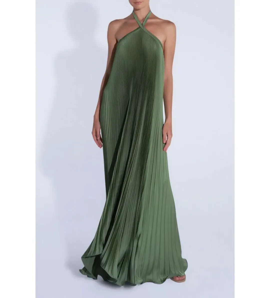 L'Idee Deese Gown in Moss Green Size AU12 for rent on The Volte - main image