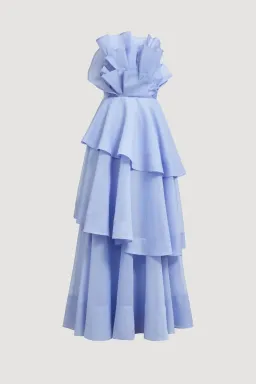 Brand new 🩵 Aje Selestia Gown - Size 12 AU - Pala Blue Maxi Dress 🩵 for rent on The Volte - image 4