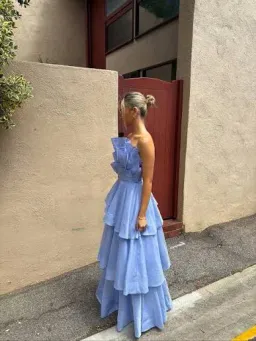 Brand new 🩵 Aje Selestia Gown - Size 12 AU - Pala Blue Maxi Dress 🩵 for rent on The Volte - image 5