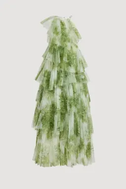 🌿 Aje Westlyn Gown in Olive Native Floral Size 10🌿 Maxi Dress for rent on The Volte - image 7