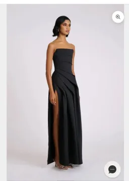 Eliya The Label Deanna Gown – Black | Size S (AU 8) for rent on The Volte - image 2