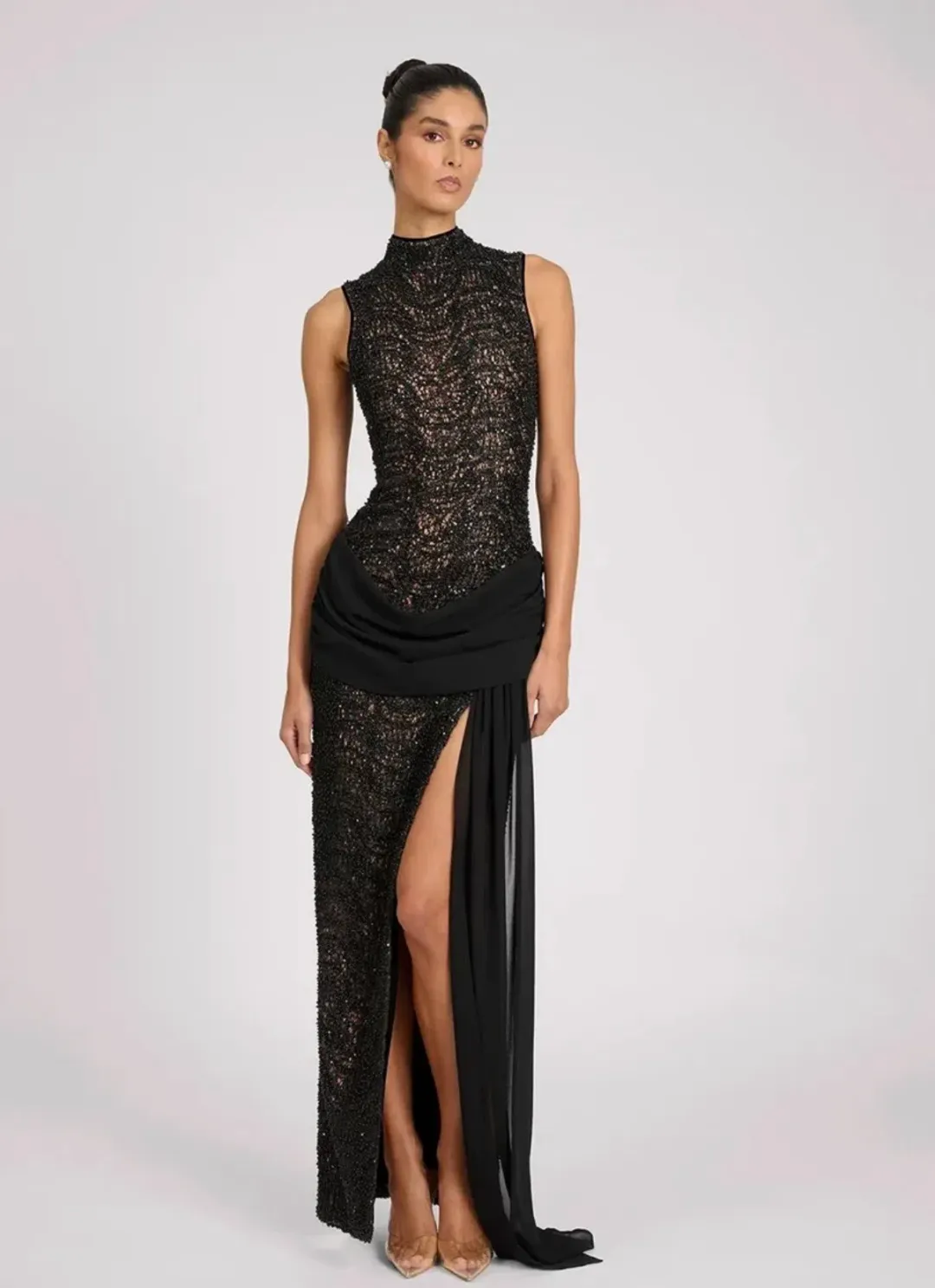 Eliya the Label Serina Dress Black for rent on The Volte - main image