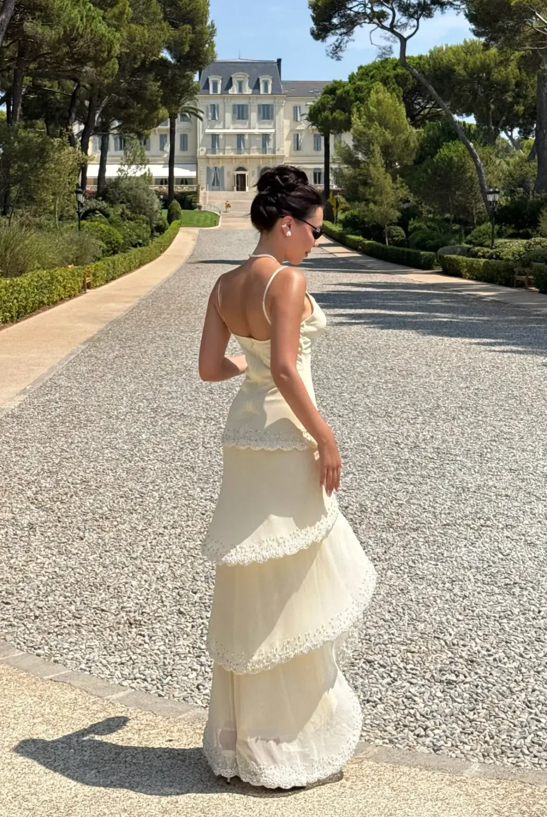 House Of CB Sorelle Embellished Tiered Maxi Dress Size XS / AU 6 for rent on The Volte - main image