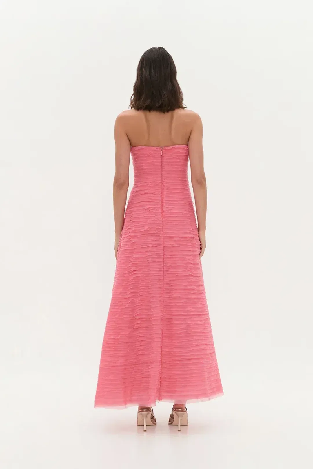 BRAND NEW 🍑 AJE Soundscape Maxi Dress – Guava Pink – Size AU 12 🍑 for rent on The Volte - main image