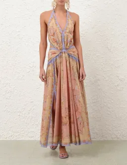 Zimmermann Indra Plunge Halter Dress for rent on The Volte - image 1