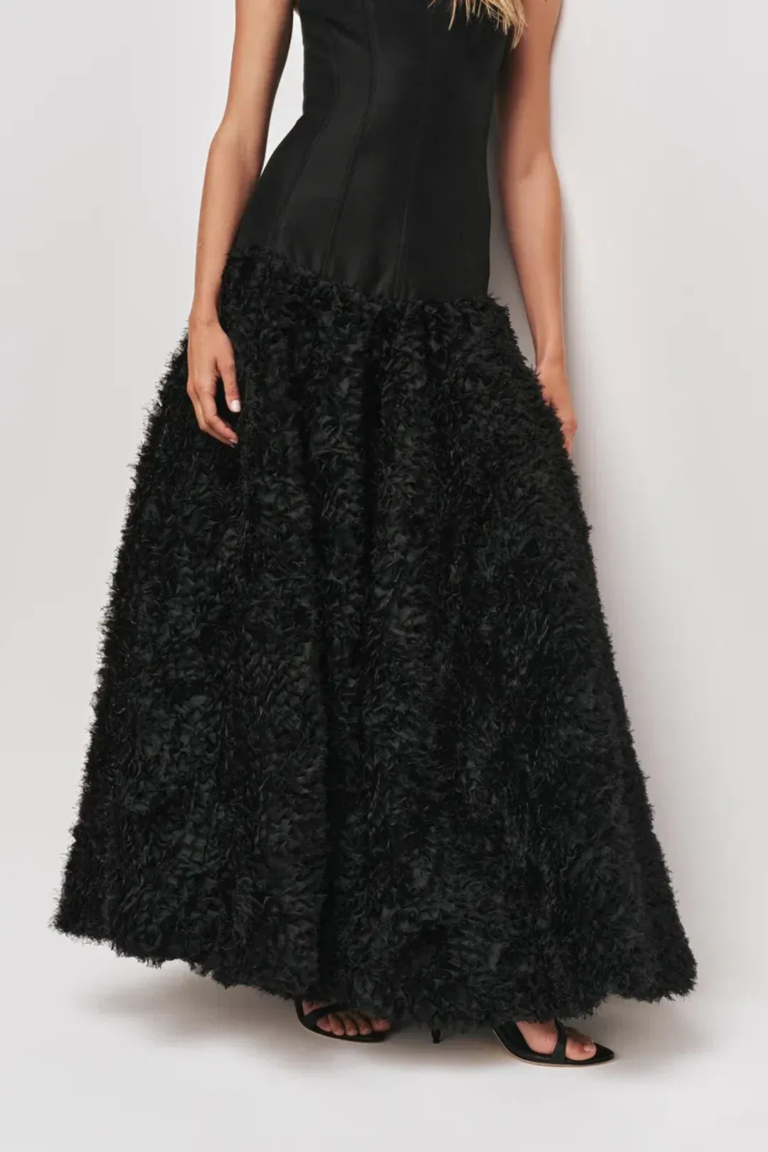BRAND NEW 🖤 AJE Colette Maxi Dress – Black – Size AU 8 🖤 Formal Evening Gown for rent on The Volte - main image