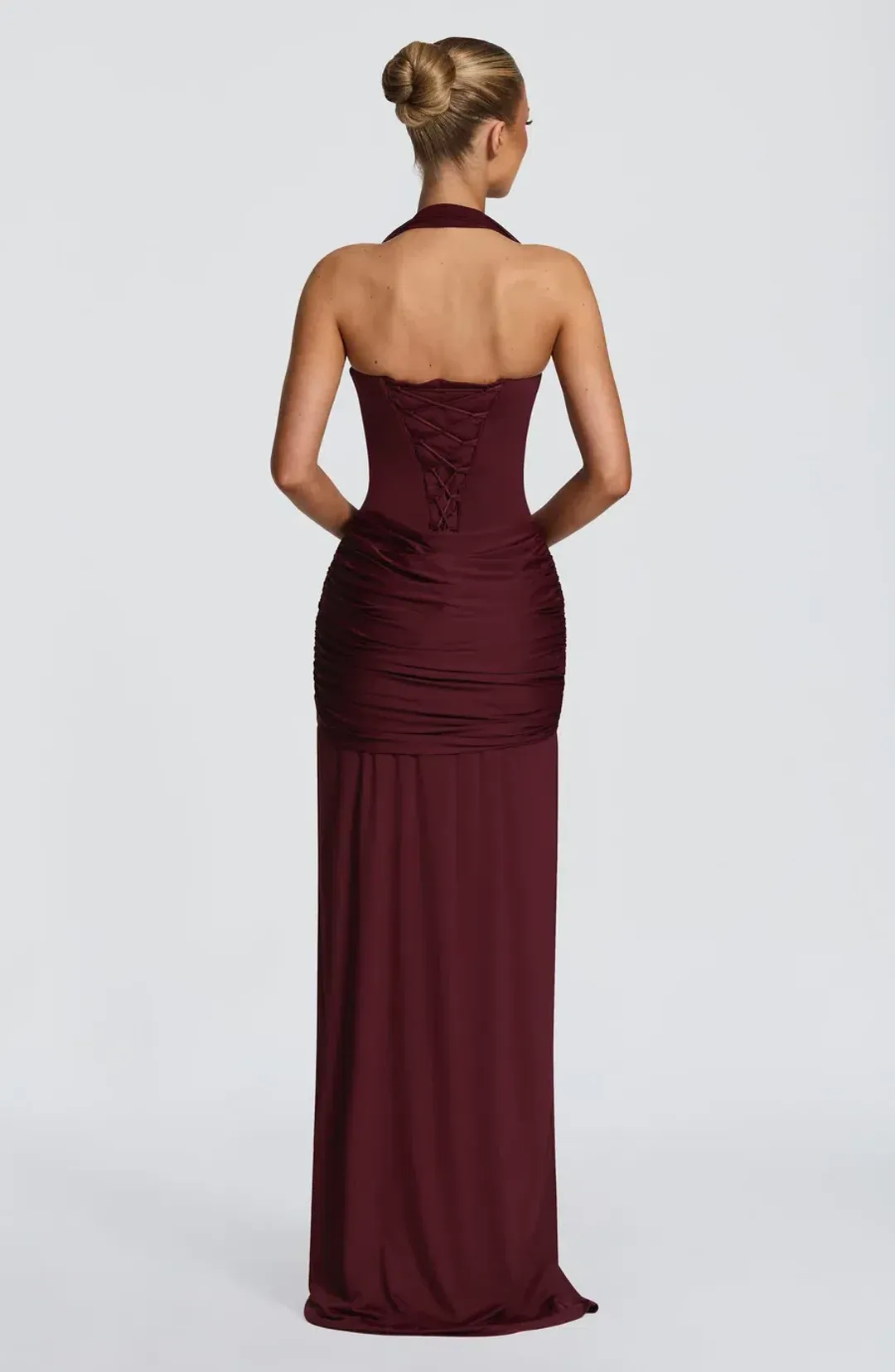 Gia Maxi Dress - Cherry Lacquer for rent on The Volte - main image