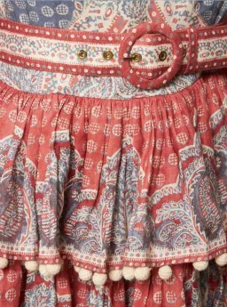 Zimmermann Vitali Tiered Hem Midi Dress size 2 for rent on The Volte - image 4