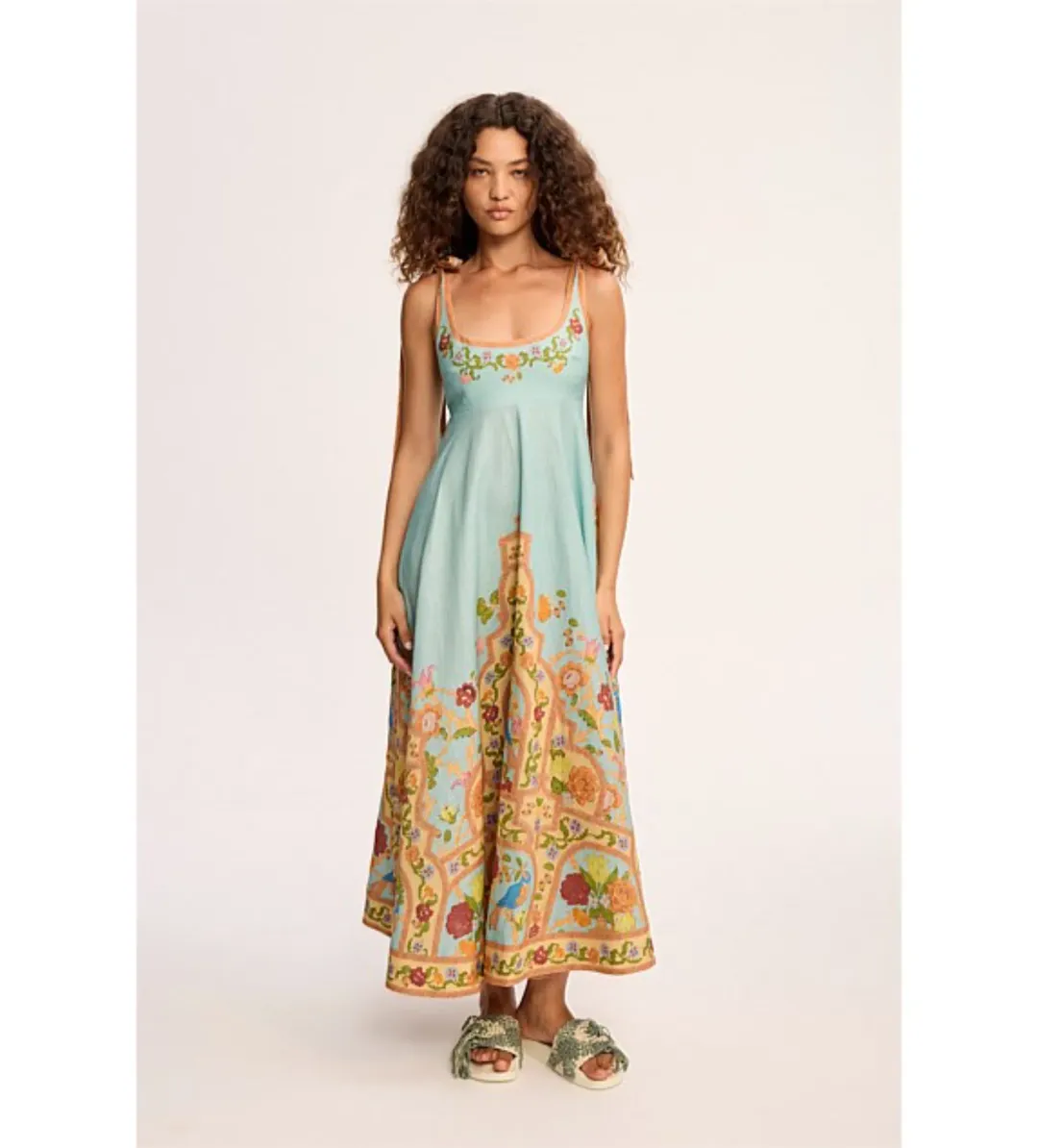 Alemais Mella Ballet Sundress in Print Size AU14 for rent on The Volte - main image