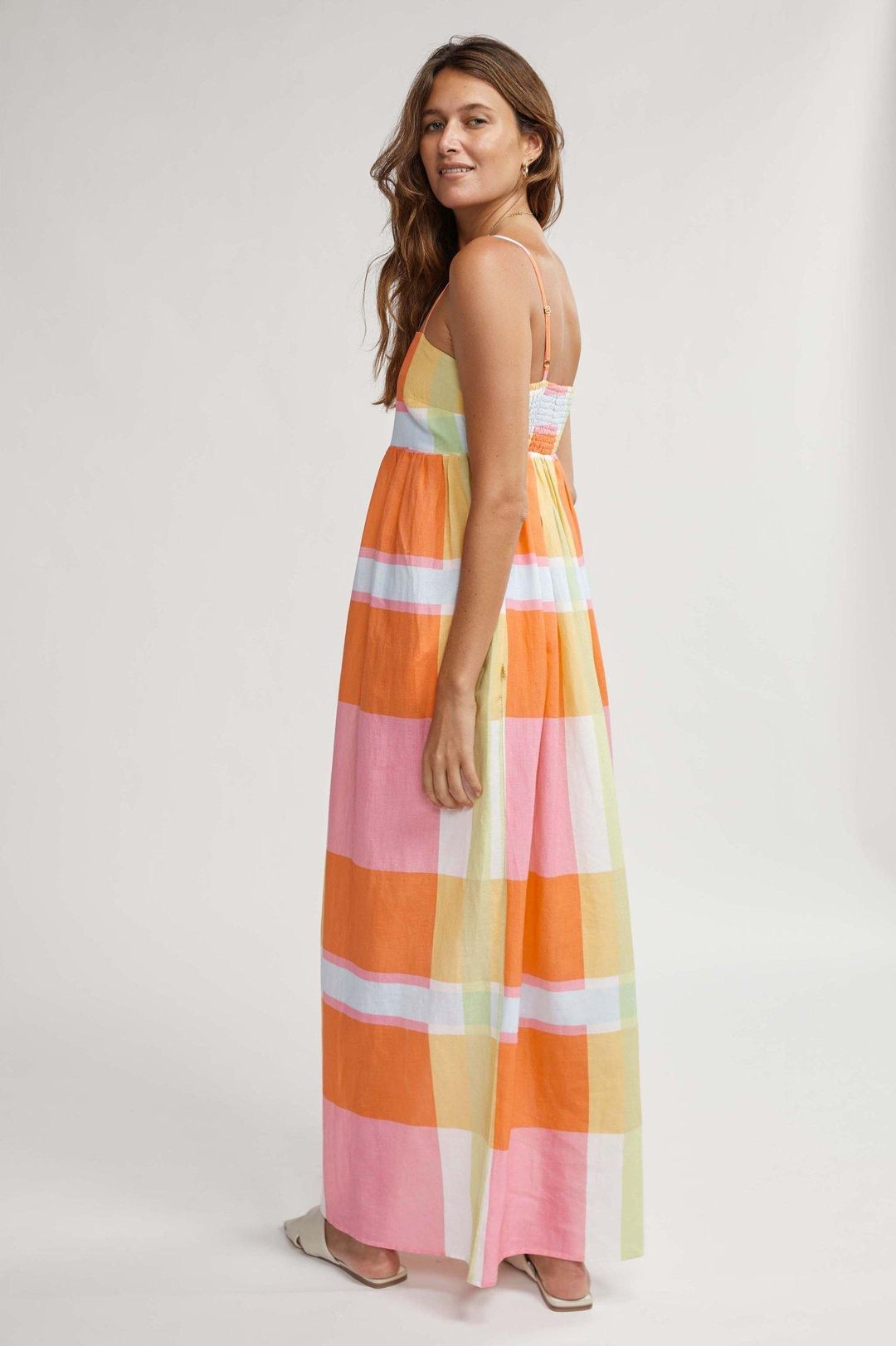 Binny Rainbow Lorikeet Maxi dress for rent on The Volte - main image