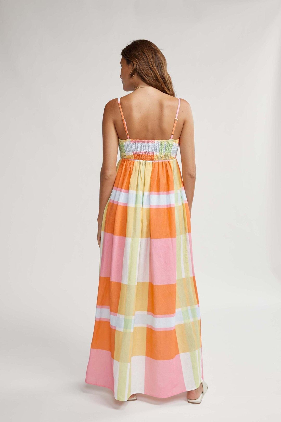 Binny Rainbow Lorikeet Maxi dress for rent on The Volte - main image
