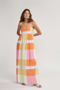 Binny Rainbow Lorikeet Maxi dress for rent on The Volte - image 2