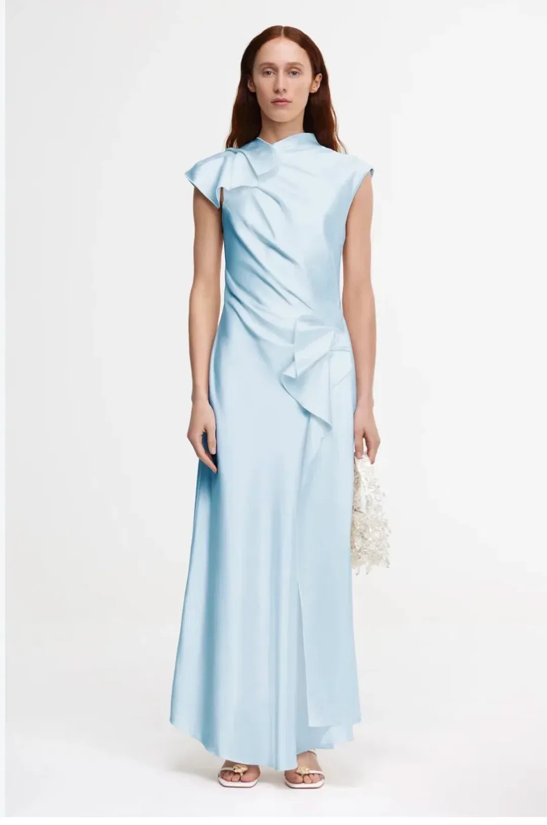 Acler Ramshaw Maxi Dress in Baby Blue size  AU size 10 for rent on The Volte - main image