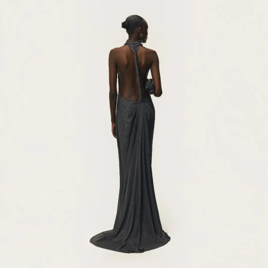 Arcina Ori Romy Dress In Chrome Size Small for rent on The Volte - main image