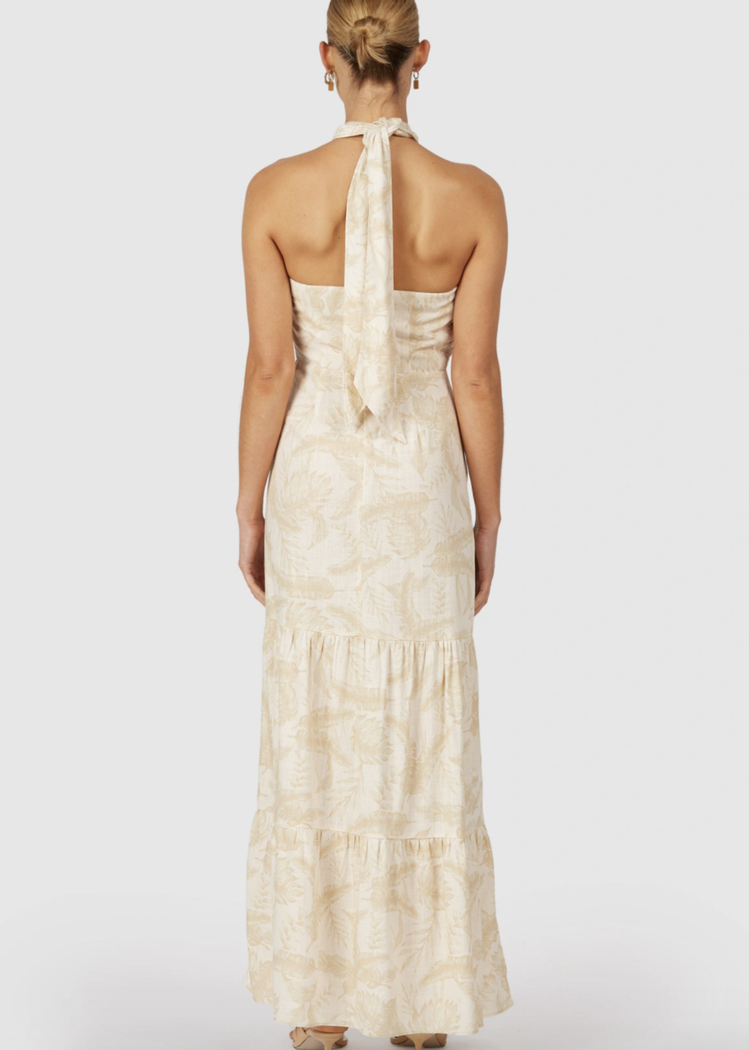 The Wolfgang Valencia Twist Neck Dress for rent on The Volte - main image
