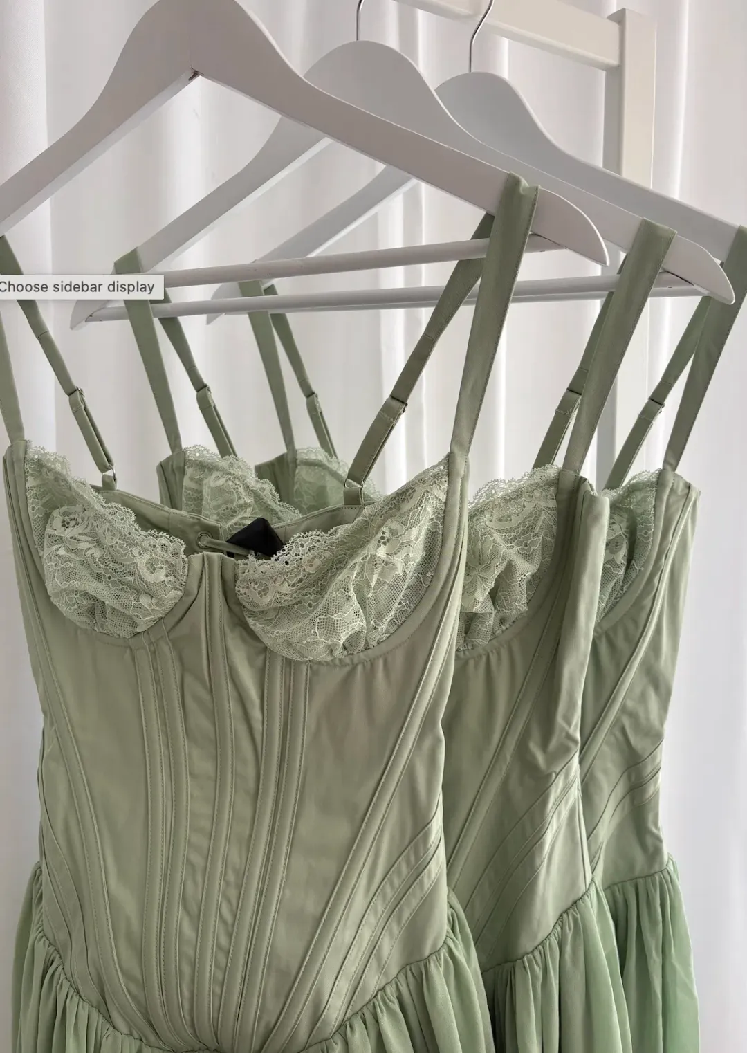 Fenity Elena Gown in Mint size M (fits an 8)  for rent on The Volte - main image