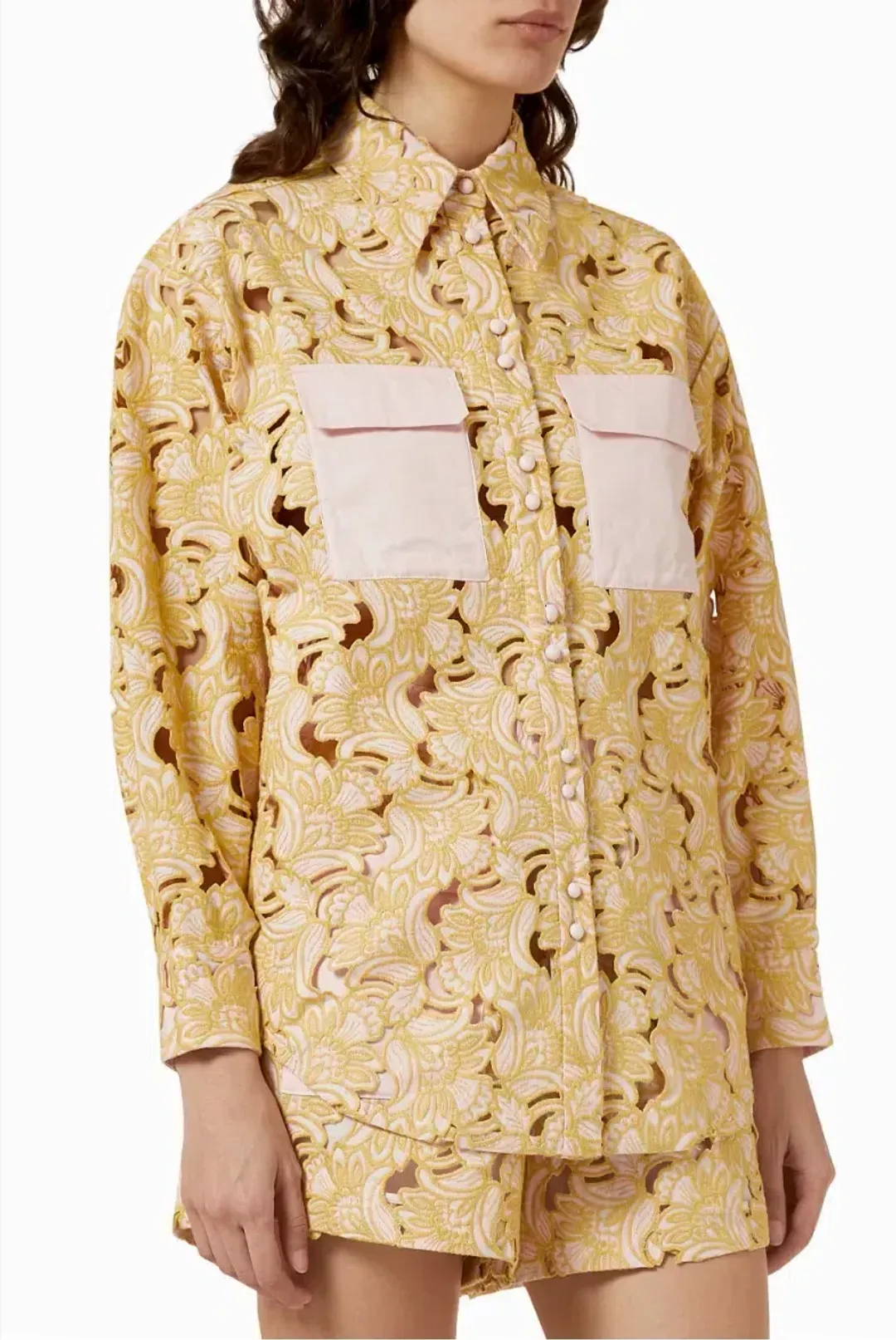 Alémais Anthea Broderie Shirt and Short Set Size 12 for rent on The Volte - main image
