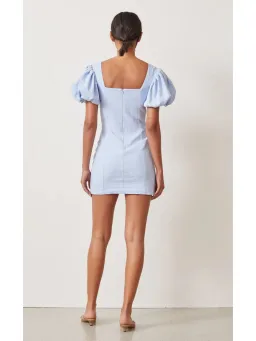 Bec & Bridge Anika Mini Dress Sky Blue Size AU 6  for rent on The Volte - image 2