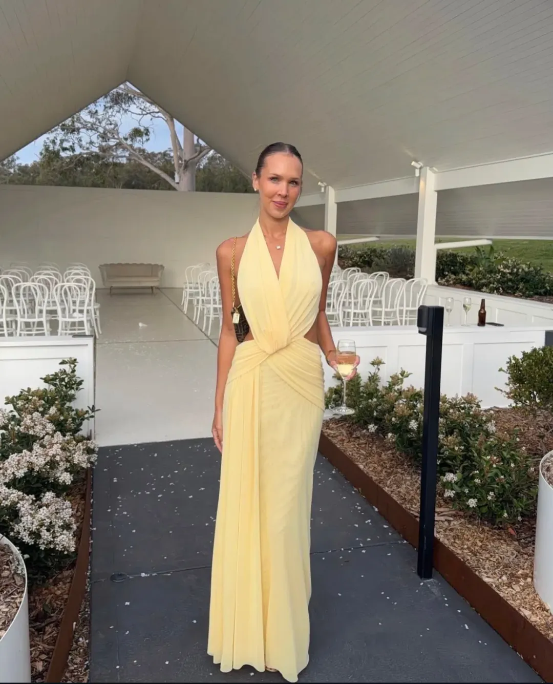 BEC AND BRIDGE CHARLIZE DRESS LEMON SIZE 8 for rent on The Volte - main image