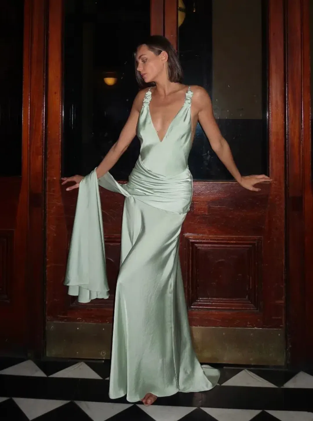 Arcina Ori Madalena Mint Dress Size XS - AU 6 for rent on The Volte - main image