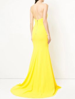 Alex Perry Serena Gown Yellow Size 8 for rent on The Volte - image 2