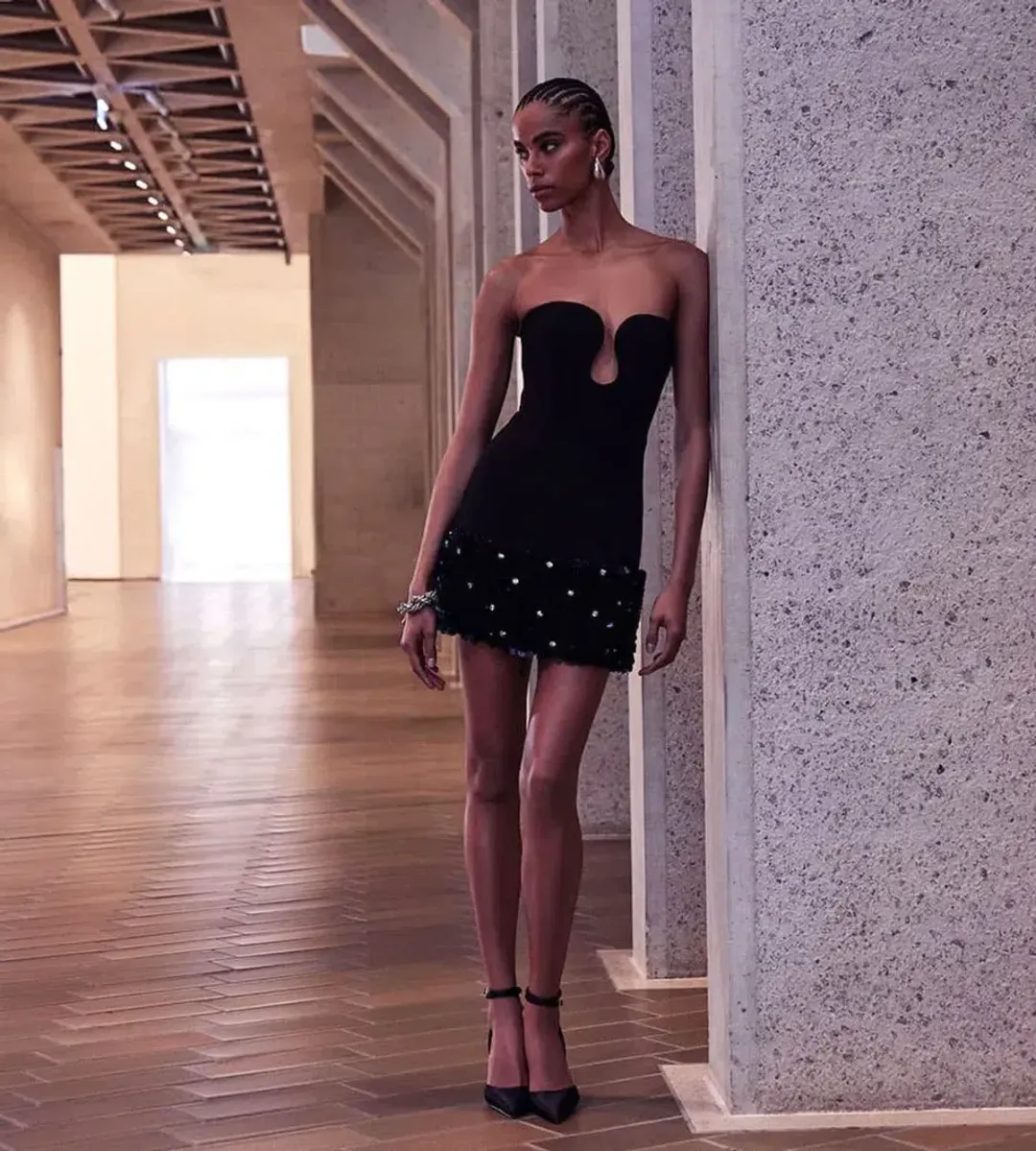 🖤 Rebecca Vallance Elaine Mini Dress – Size 12 AU 🖤 for rent on The Volte - main image