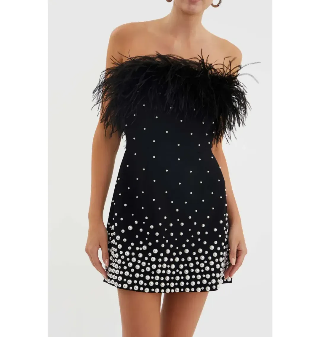 🖤 Rebecca Vallance Anelise Mini Dress – Black – Size 8 AU 🖤 for rent on The Volte - main image