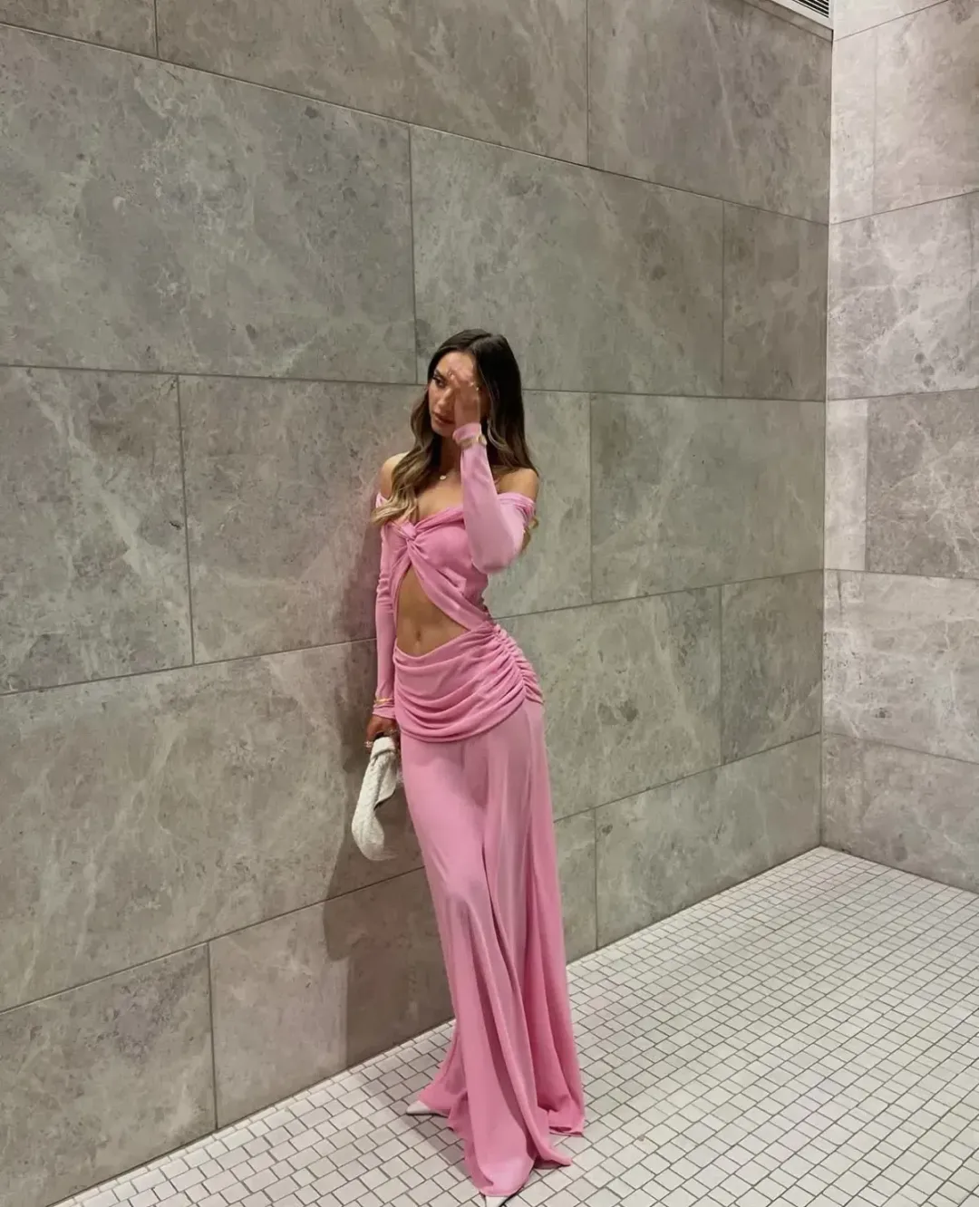 Natalie Rolt Emily Gown Candy Pink Size 2 - AUS 10  for rent on The Volte - main image