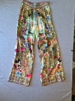 Camilla x Disney Mickey Takes A Trip Silk Wide Leg Pants Size S for rent on The Volte - image 3