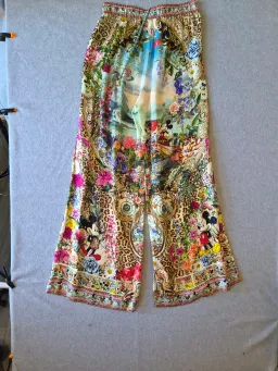Camilla x Disney Mickey Takes A Trip Silk Wide Leg Pants Size S for rent on The Volte - image 2