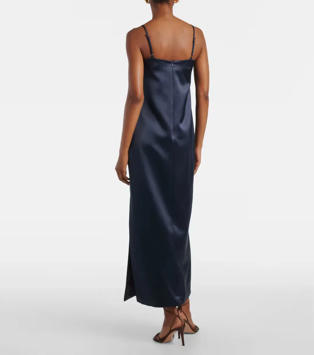 ALEMAIS Fontaine Slip Midi Dress Navy Size 8 AU for rent on The Volte - main image