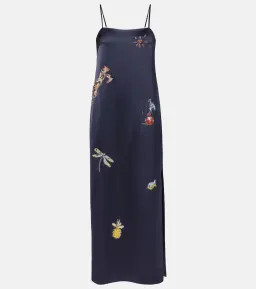 ALEMAIS Fontaine Slip Midi Dress Navy Size 8 AU for rent on The Volte - image 6