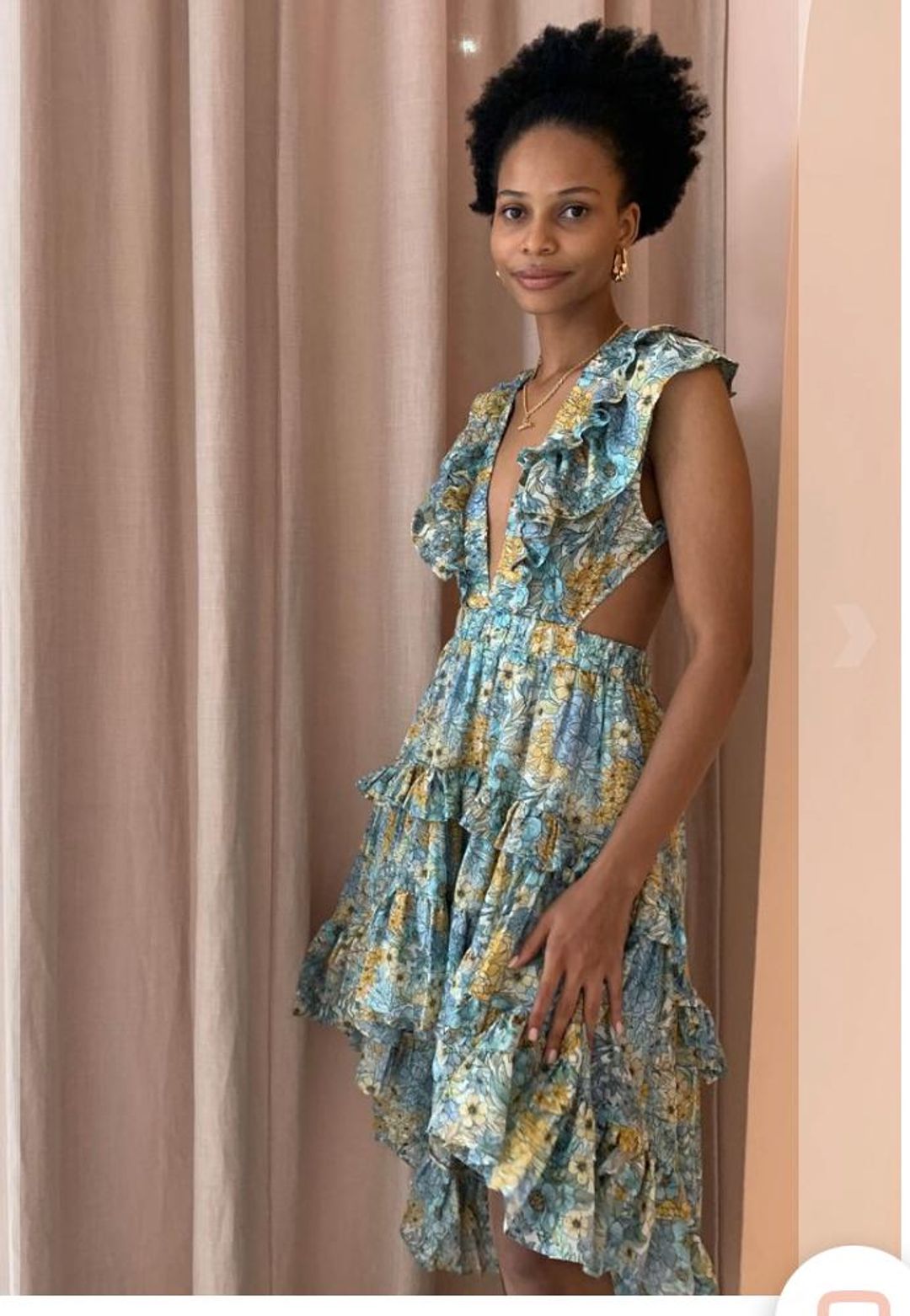Magali Pascal Botanic Dress in Eden Print for rent on The Volte - main image
