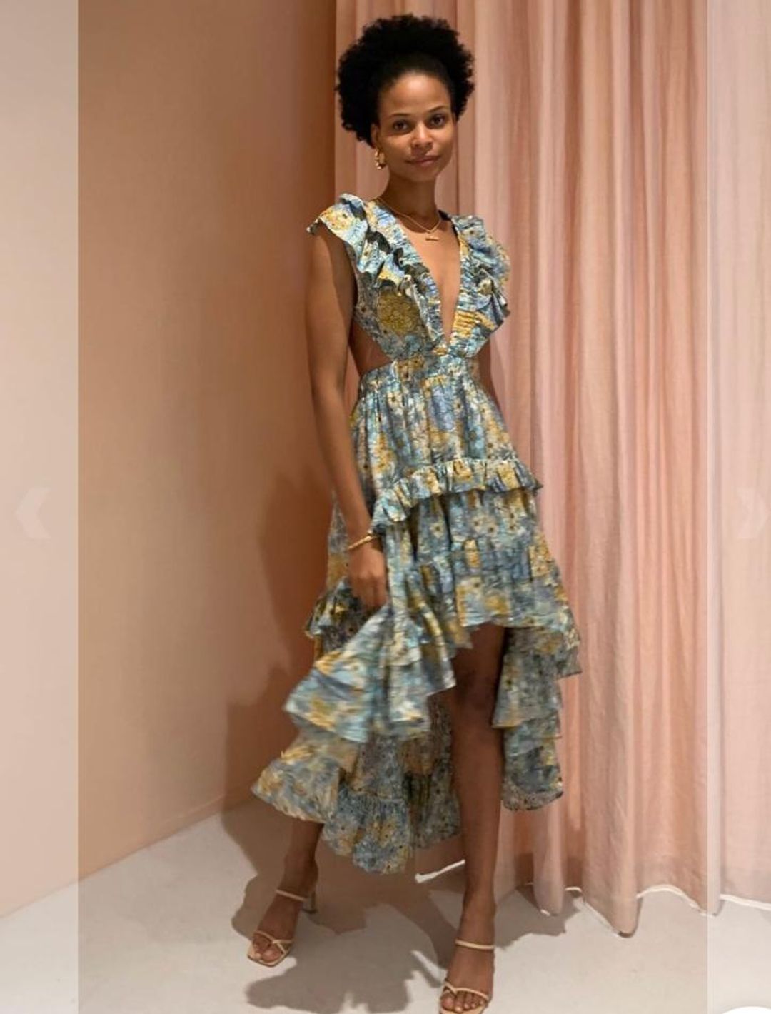 Magali Pascal Botanic Dress in Eden Print for rent on The Volte - main image