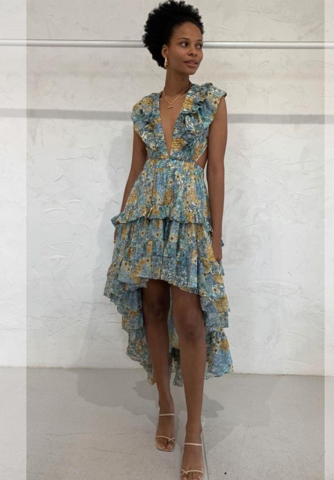 Magali Pascal Botanic Dress in Eden Print for rent on The Volte - main image