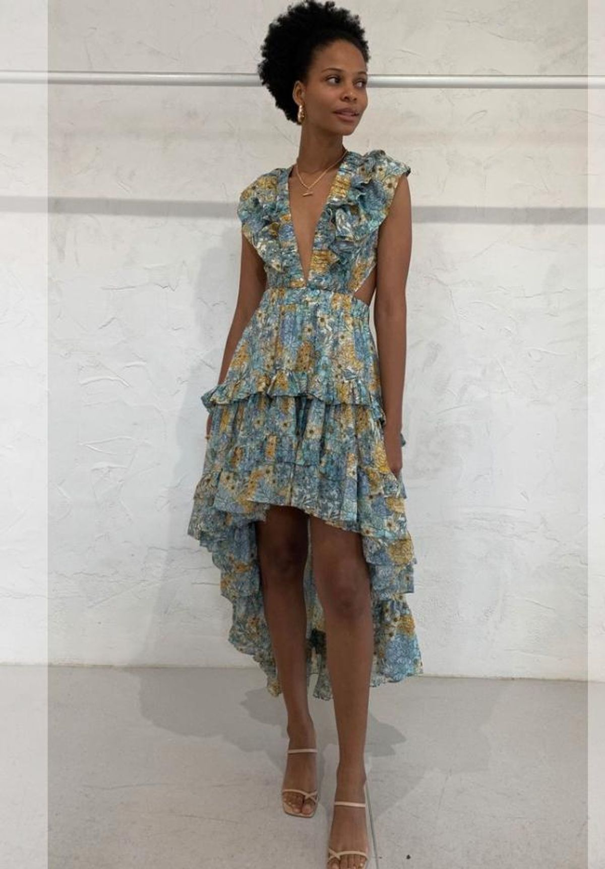 Magali Pascal Botanic Dress in Eden Print for rent on The Volte - main image