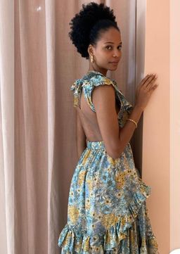Magali Pascal Botanic Dress in Eden Print for rent on The Volte - image 4