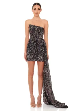 Eliya the Label Kamilla Dress Black Sequin Size 6 for rent on The Volte - image 1