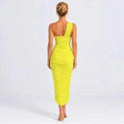 HOUSE OF CB VALENTINA LIME MIDI DRESS for rent on The Volte - image 2
