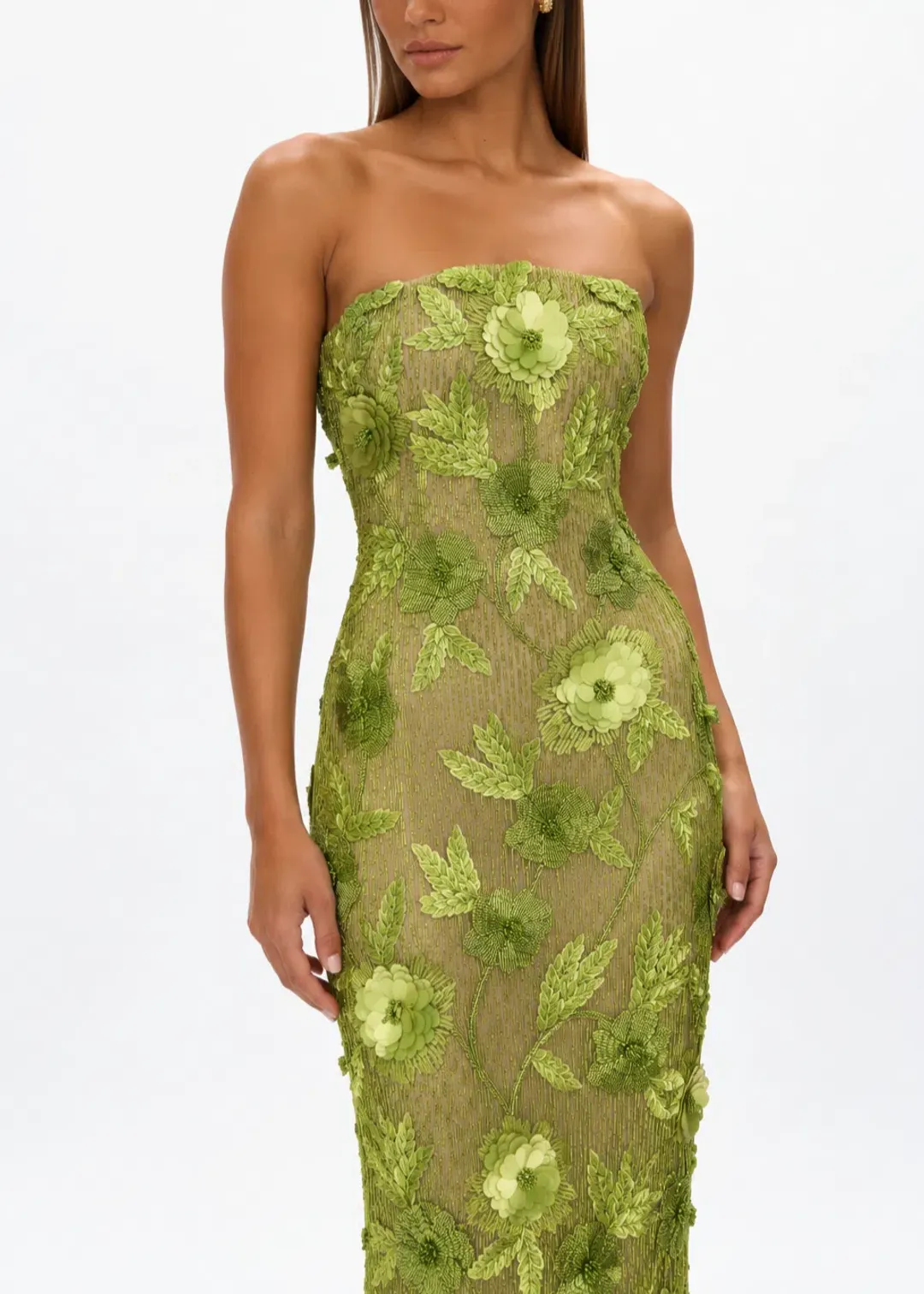 Rachel Gilbert Pierre Gown Citrus Size 10 for rent on The Volte - main image