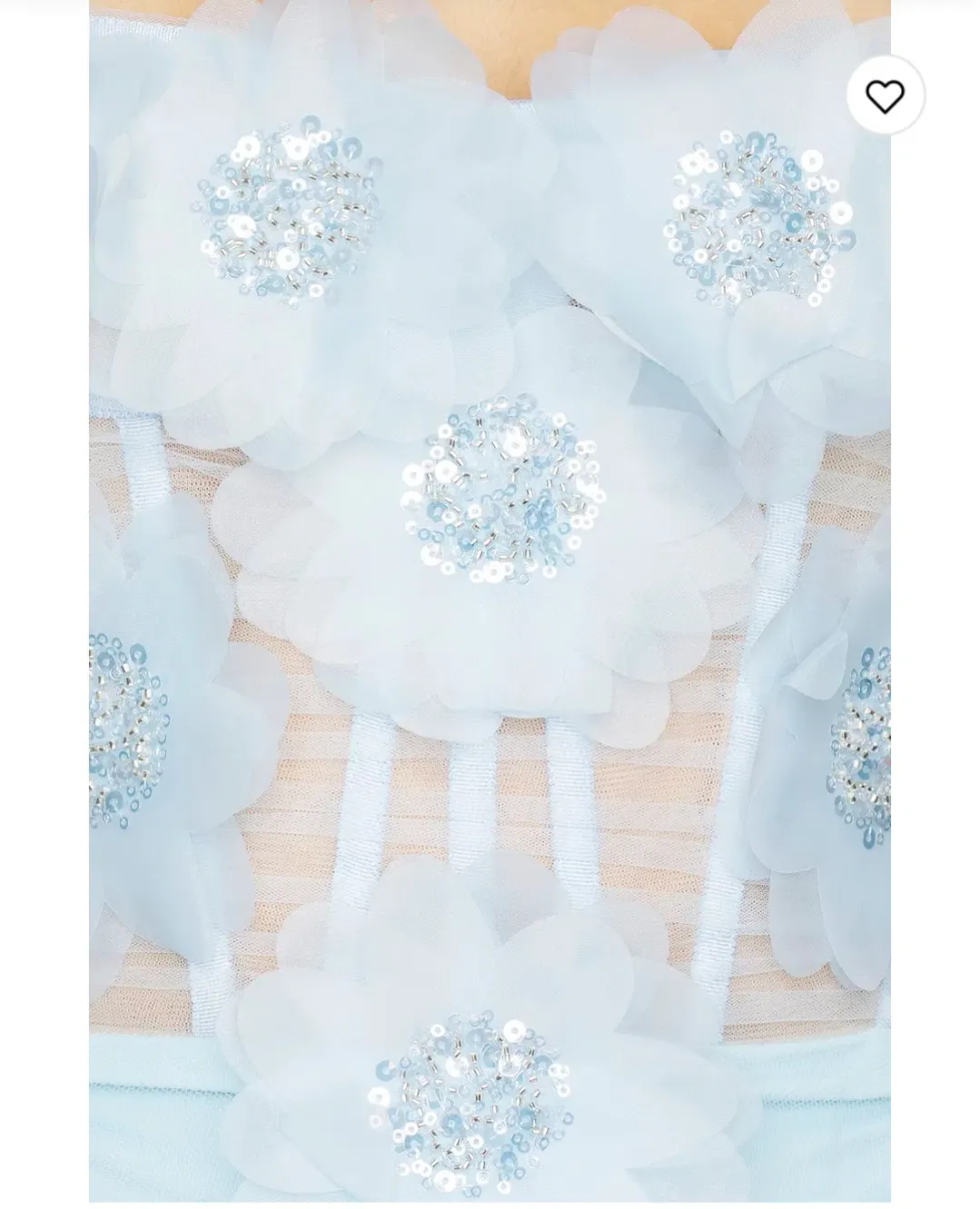 Blue Rosalie Floral Bronx Banco Gown for rent on The Volte - main image