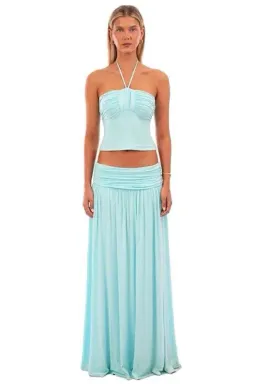 I AM DELILAH MARIELLA TOP AND SKIRT SET AQUAMARINE SIZE 8 for rent on The Volte - image 1