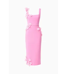 Elliatt Chantelle 3D Midi Dress in Pink Size M/AU 10 for rent on The Volte - image 8