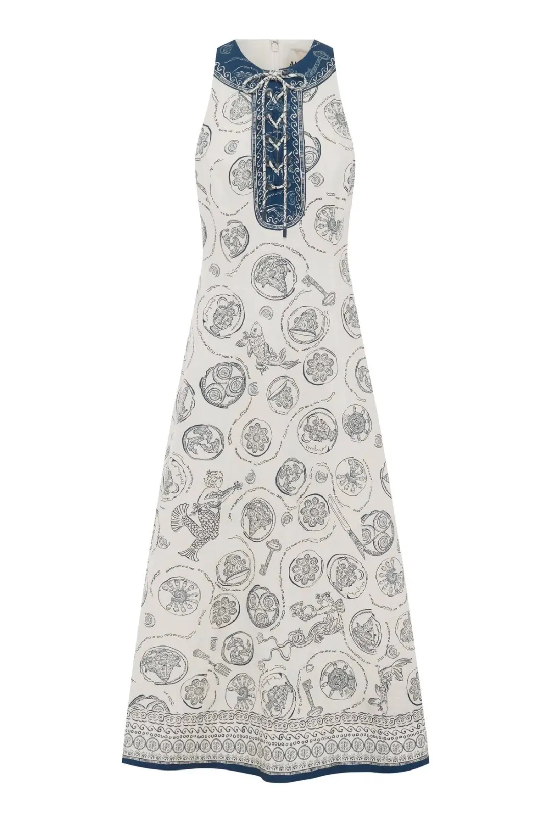 Alemais Lucky Lace Up Midi Dress size 8 for rent on The Volte - main image